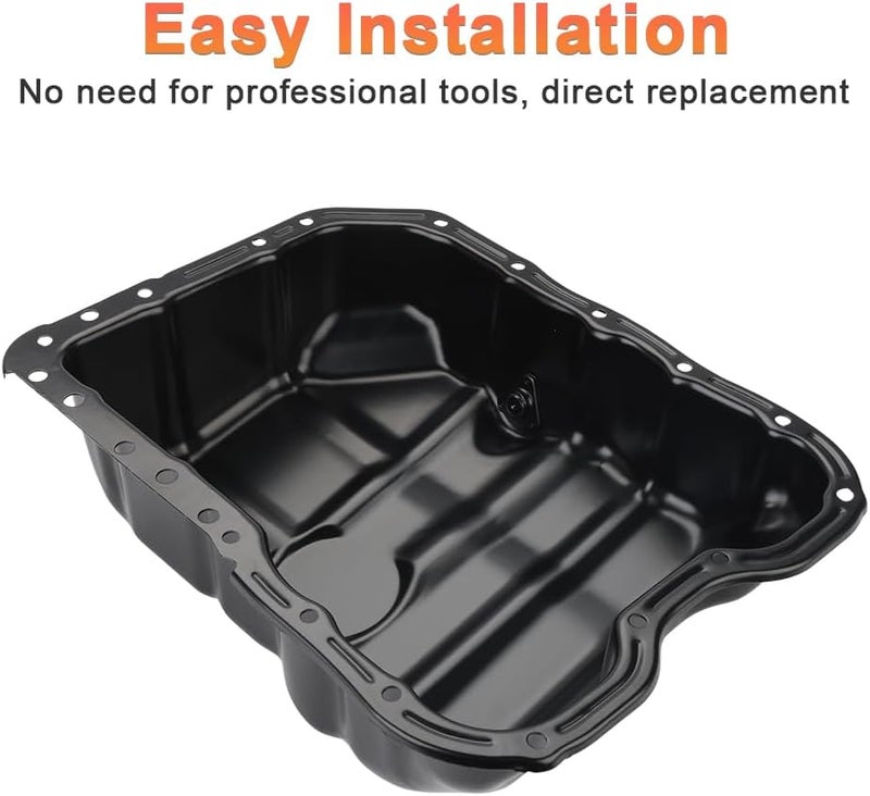 VANJING Engine Oil Pan with Drain Plug Compatible with Hyundai Santa Fe 2010-2020, Santa Fe Sport 2013-2018, Tucson 2010-2020, Sonata 2006-2019, Kia Optima 2006-2020, Forte 2010-2013 2.0L 2.4L - Image 5